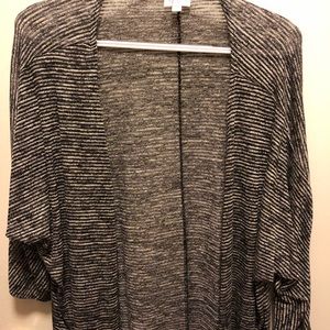 Lularoe Lindsay Black/White Stripes Medium